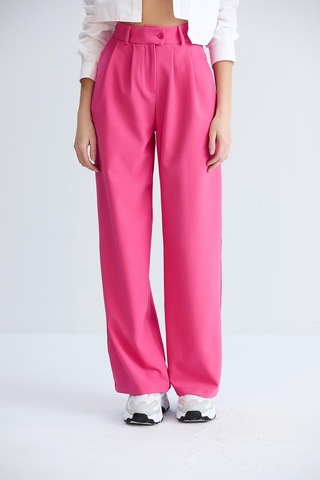Sortie Collection Rahat Kesim Klasik Model Kumaş Pantolon Fuşya-fuşya Fuşya