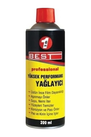 Çok Amaçlı 6 Faktör Yağlayıcı, Pas Önleyici, Nem Önleyici Performans Spreyi 200 Ml