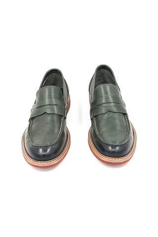 Freefoot 2654 Erkek Klasik Ayakkabı - Yeşil Yeşil
