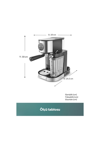 Homend Coffeebreak 5015H Süt Köpürtücülü Otomatik Espresso Makinesi