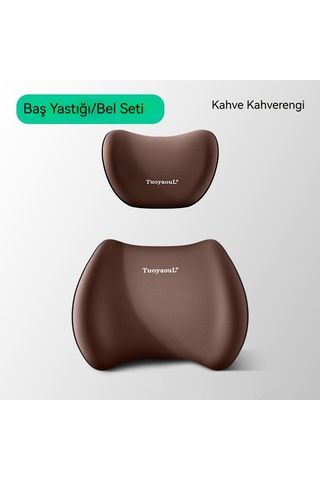 Aurora Araba Koltuk Başı Seti Kahve Rengi 1 Set