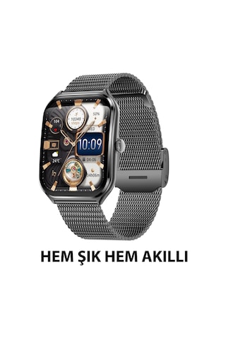 Logia Ultra Thin Edge 48 MM Metal Kordon Akıllı Saat (Distribütör Garantili)