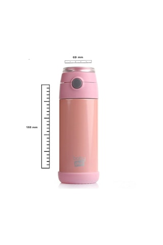 Baby Plus Çelik Termoslu Matara 350 Ml Pembe