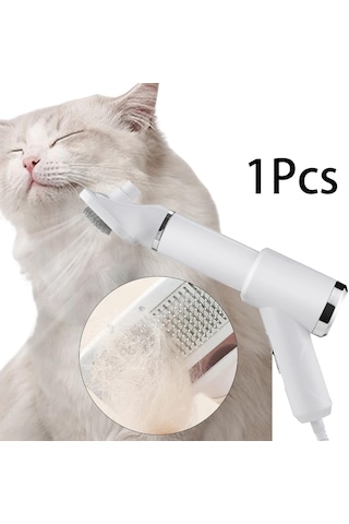 Homyl Kedi Saç Kurutma Blower Pet Slicker Fırça 2'si 1 Arada