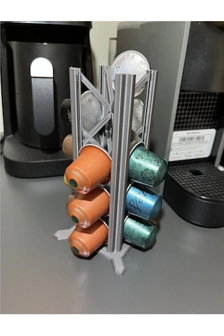 Nespresso Ve Starbucks Uyumlu Kapsül Kahve Standı Gri