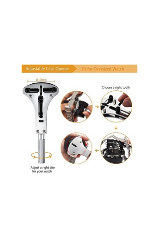 Saat Tamir Takımı, 149 Pcs Saat Değiştirme Aleti, Saat Kordonu Tamir Aleti, Saat Yay Çubuğu Alet Seti Set Kahverengi