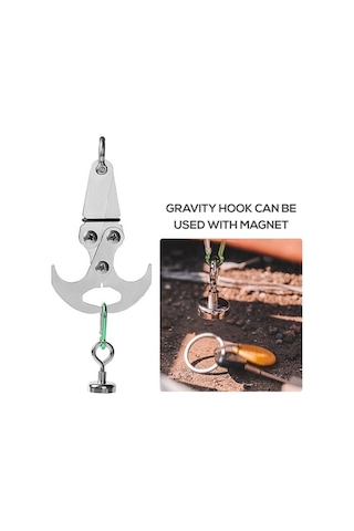 Novahub Paslanmaz Çelik Küçük Boyutlu Taşıma Kancası - 30kg Kapasiteli, Portatif Ve Dayanıklı Çok Renkli Çok Renkli