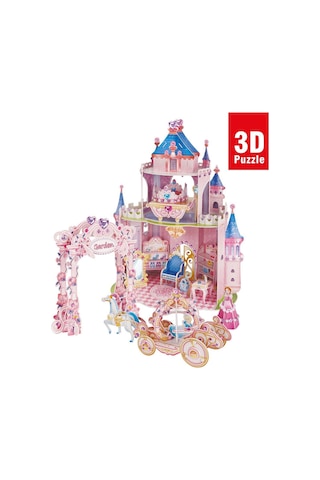 E1623H Cubic Fun. Prenses Gizli Bahçe Şatosu 92 Parça. 3 Boyutlu