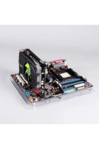 Pc Açık Çerçeve Test Tezgahı Mini Itx Anakart Overlok Bilgisayar Kılıfı Kendin Yap Mod Taban Şeffaf Akrilik Sta