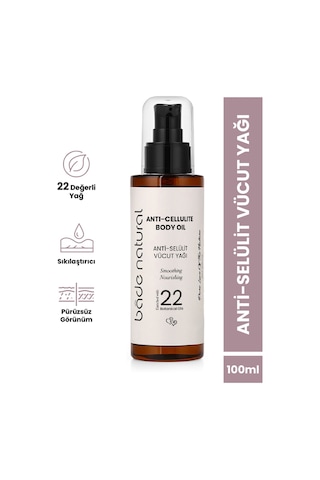 Bade Natural Selülit Yoğun Sıkılaştırıcı ve Pürüzsüzleştirici Doğal Vücut Bakım Yağı 100 ML