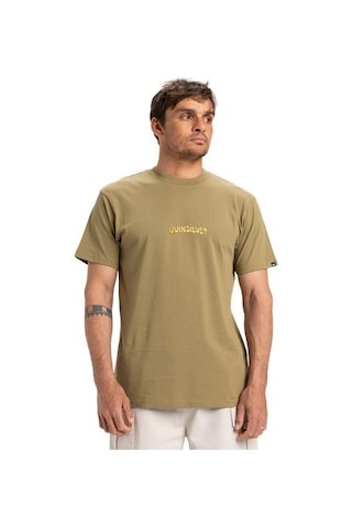 Quiksilver Eqyzt08049-26114 Ev Disconnect Effects Ss Erkek Spor Tişört Yeşil