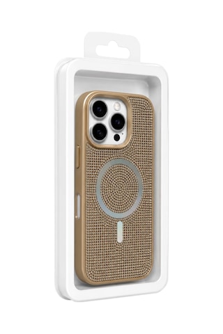 Nettech Apple iPhone 11 Uyumlu Taşlı Seri Arka Koruma Kılıf - Gri