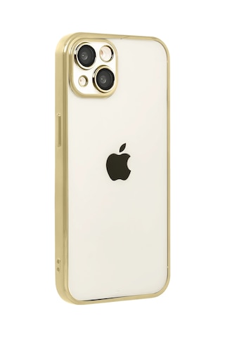 Newface - 977 - Apple iPhone Uyumlu 15 Razer Lensli Silikon - Csmo-tex - - Gold