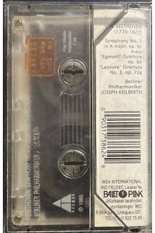 Plak Değildir Kaset Tir Beethoven Symphony No.7 Kaset