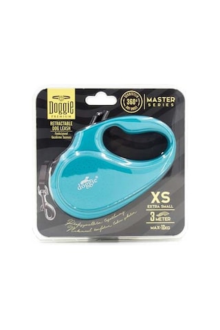 Doggie Otomatik Uzatma Tasması Master Açık Mavi Xs-12 Kg 3 Mt Mavi