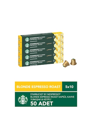 Starbucks By Nespresso Blonde Espresso Kapsül Kahve 5 X 10 Adet Kapsül Kahve