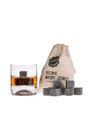 Kayra Premium Mermer Buz Küpü Viski Taşı Içecek Soğutma