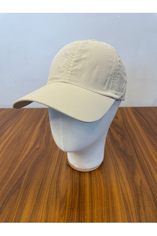 Hamze Mikro Paraşüt Delikli Kumaş Yazlık Unisex Beyzbol Cap Şapka Bej
