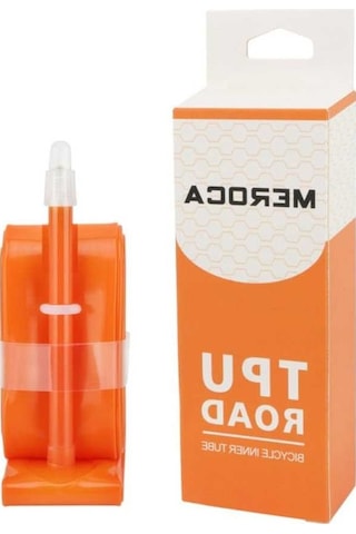 Novahub Yol Bisikleti İç Lastiği, Hafif Tpu, 700c, 23-35c, Fv Faber 65l, Turuncu Çok Renkli