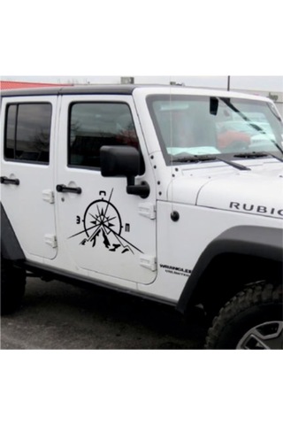 Pusula, 2 Adet, Dağ Off Road Oto Sticker Araba Sticker