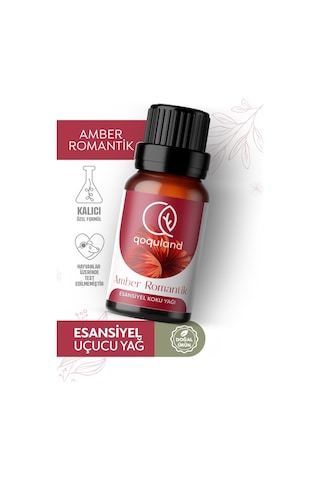 Qoquland Amber Romantik Uçucu Yağ Buhurdanlık Esansı Oda Kokusu 10 ML