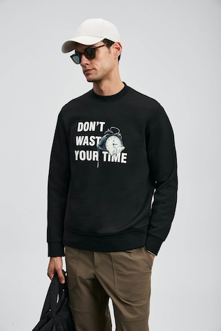 Lufian Henry Siyah Erkek Sweatshirt 112030173 Siyah