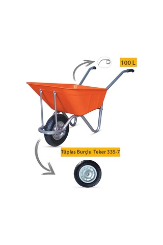 Kanat Megaplast El Arabası -100 Litre