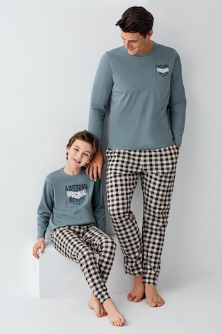 Arnetta Erkek Çocuk Yeşil Pijama Takımı Ar3510-c-v1