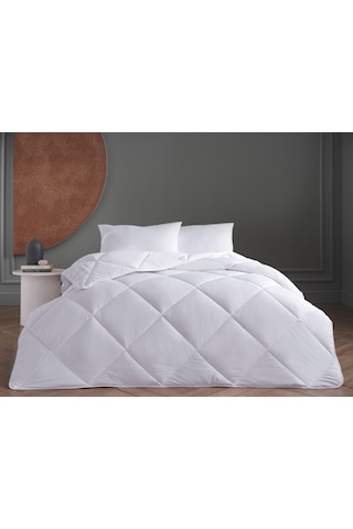 Doqu Home White Line Çift Kişilik Microfiber Yorgan