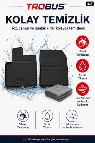 Trobus Citroen Berlingo 2019+ Kısa Şasi 2d Havuzlu Paspas