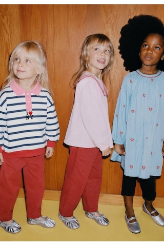 Poala Kids Çizgili Polo Yaka Sweatshirt Çok Renkli