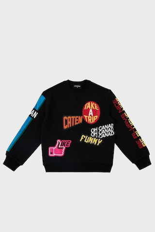 Dsquared2 Çocuk Sweat Dq0223-d00u7 Black Siyah Siyah