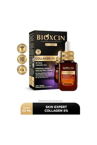 Bioxcin Collagen 5% Kırışıklık Karşıtı Sıkılaştırıcı Serum 30 ml - Koenzim Q10 Retinol