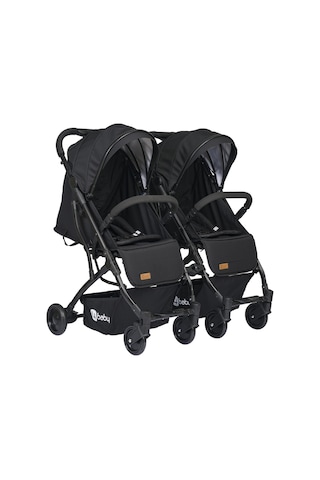 4 Baby Black İkiz Bebek Arabası Drone Sky Kabin  Sistem