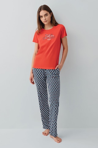 Pierre Cardin Kadın Kırmızı Pijama Takım Kırmızı