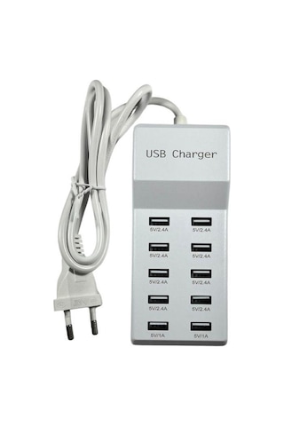 10 Port Çoklu Usb Şarj Devresi 1 Adet
