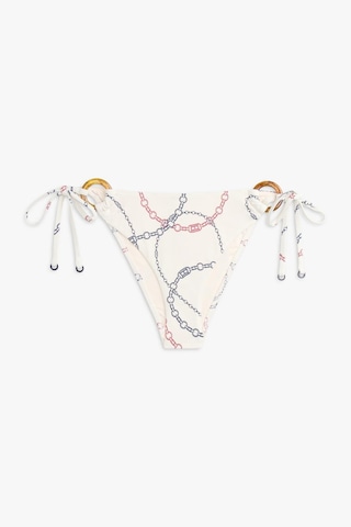 Tommy Hilfiger V İpli Yandan Bağlamalı Beyaz Bikini Altı-14821