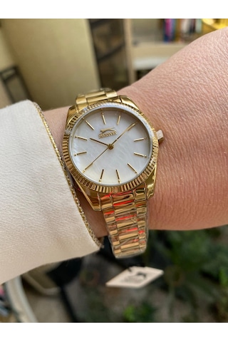 Slanzenger Sl.09.2170.3.04 Çelik Gold Kadın Kol Saati