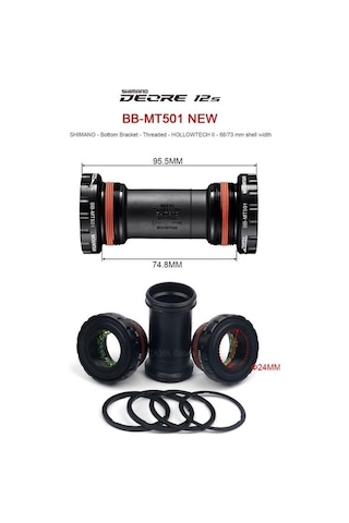 Shimano Bb-mt501 Hollowtech Iı Orta Göbek Mtb 68/73mm Shımano Deore Orta Göbek