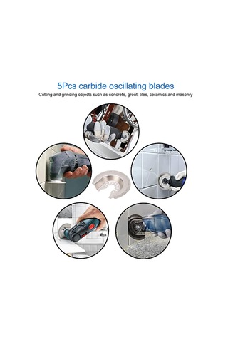 Ximistore9 5 Adet Elmas Karbür Osilatör Gergi Bladesi - Tuğla, Beton, Faience Ve Harç Taşlama İçin Dayanıklı Kesici Aparatlar