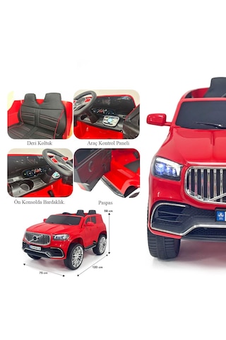 Akülü Kumandalı Araba Kırmızı Voyage Gt 4x2 Deri Koltuklu