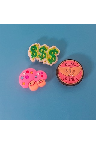 Crocs Jibbitz Terlik Süsü 3'lü Zengin Arkadaş Serisi