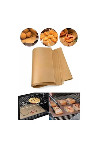 Roll-up Ağartılmamış Doğal Kesimli Fırın Pişirme Kızartma Kağıdı - 42x37 Cm. - 16 Yaprak -1 Kutu