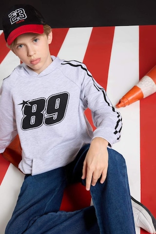 Defacto Erkek Çocuk Kapüşonlu Baskılı Sweatshirt F1967a825augr400 Gri