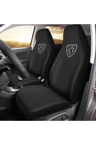 Peugeot 308 Araca Özel Oto Koltuk Kılıfı PRO - Siyah Yeni Logolu
