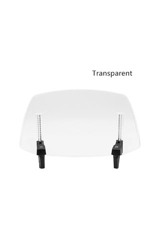 Yingfu Genel Kullanımlı Ayarlanabilir Ön Cam Spoiler Hava Deflektör Rüzgar Koruması Motosiklet Ekipmanı Şeffaf