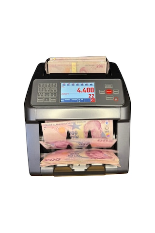 Sesli Karışık Para Sayma Makinesi Mıx 80 New, Tl Ve Euro Karışık Sayım - Dolar Adet Sayım Müşteri Ekranı