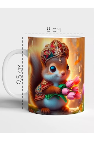 Raduga Print Sincapli Fincan "en Tatlı Ve Nazik Olan" 210550835 Beyaz