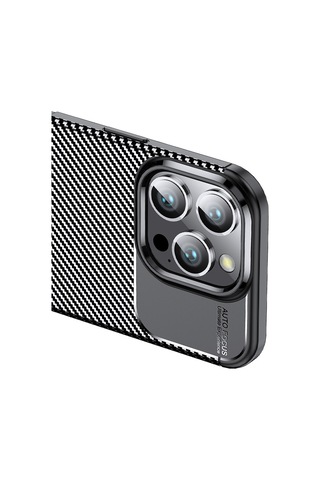 Apple Uyumlu iPhone 16 Pro Max Kılıf Zore Negro Silikon Kapak Siyah