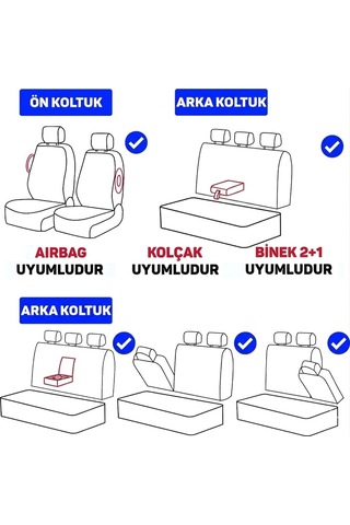 Standart Koltuk Kılıfı - Babyface - 4+1 Araçlara Uyumlu 65654442